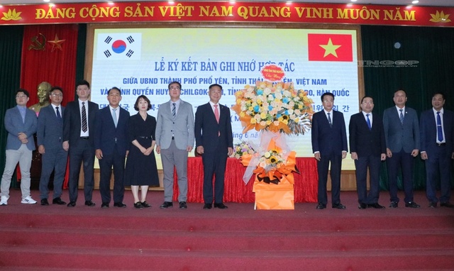 TP. Phổ Yên ký kết hợp tác với huyện Chilgok-gun, tỉnh Gyeongsangbuk-do, Hàn Quốc - Ảnh 2.