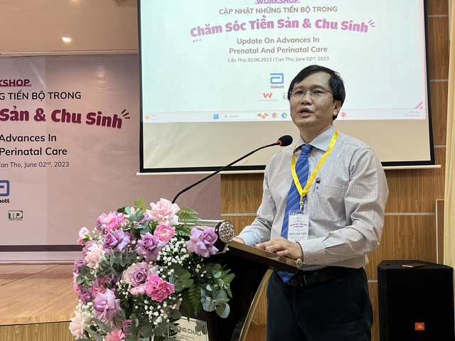 BS.CKII Nguyễn Duy Linh, Giám đốc chuyên môn Tập đoàn y tế Phương Châu, phát biểu tại hội thảo