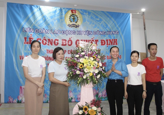 Thái Bình: Thành lập mới Công đoàn cơ sở - Ảnh 3.