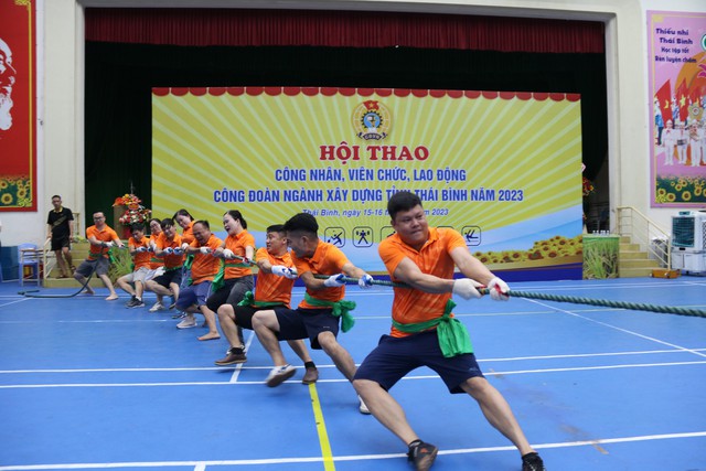 Thái Bình: Công đoàn ngành Xây dựng tổ chức Hội thao trong CNVCLĐ - Ảnh 3.