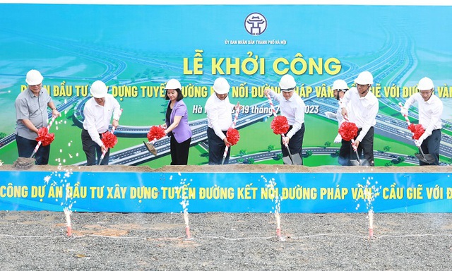 Hà Nội: Khởi công đường 3.200 tỉ đồng giảm tải cho nút giao cao tốc Pháp Vân - Cầu Giẽ - Ảnh 2.