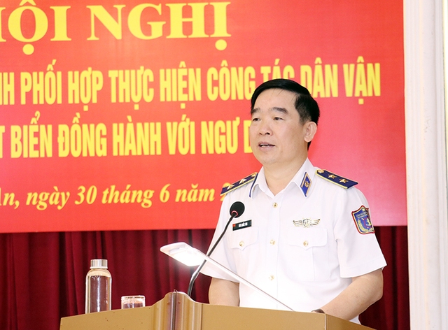 Nghệ An: Chương trình phối hợp thực hiện công tác dân vận “Cảnh sát biển đồng hành với ngư dân” - Ảnh 2.