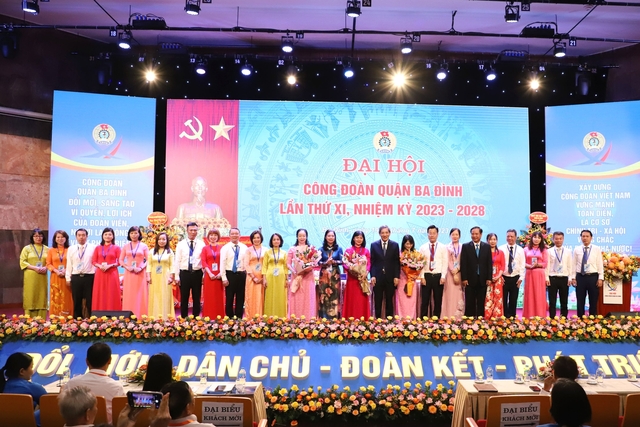 Ba Đình tổ chức thành công Đại hội Công đoàn quận khóa XI - Ảnh 2.
