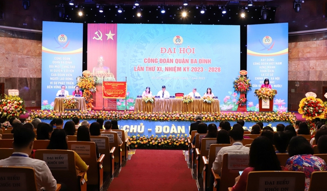 Ba Đình tổ chức thành công Đại hội Công đoàn quận khóa XI - Ảnh 1.