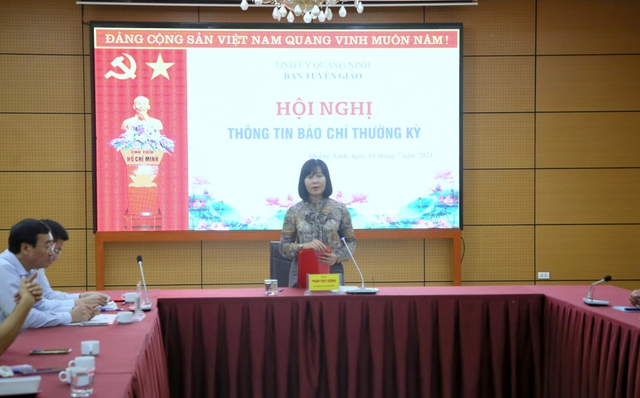 Quảng Ninh: Tổ chức Hội nghị thông tin báo chí thường kỳ - Ảnh 1.