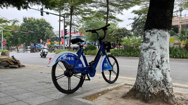 Mô hình xe đạp công cộng mà Công ty Trí Nam sẽ đưa vào vận hành ở Hà Nội. Ảnh: An ninh Thủ đô