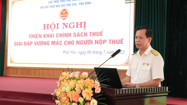 Chi cục Thuế khu vực Phổ Yên - Phú Bình: Giải đáp vướng mắc về chính sách thuế cho hơn 300 doanh nghiệp - Ảnh 2.