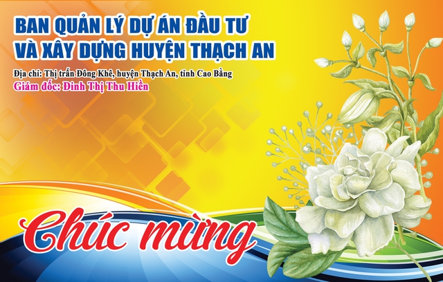 Ban Quản lý Dự án Đầu tư và Xây dựng huyện Thạch An: Chúc mừng ngày thành lập Tạp chí Doanh nghiệp và Tiếp thị - Ảnh 1.