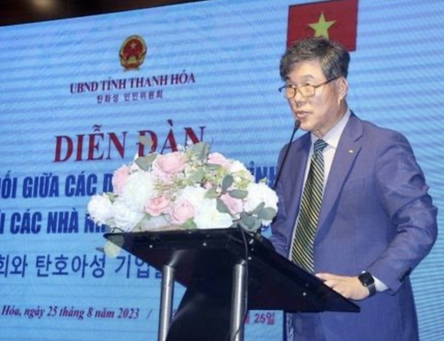 Diễn đàn kết nối hợp tác giữa các doanh nghiệp tỉnh Thanh Hóa và các nhà nhập khẩu Hàn Quốc - Ảnh 3.