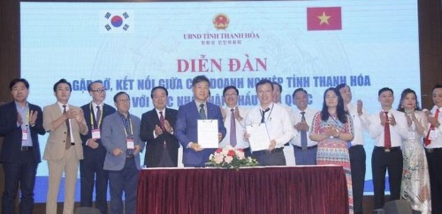 Diễn đàn kết nối hợp tác giữa các doanh nghiệp tỉnh Thanh Hóa và các nhà nhập khẩu Hàn Quốc - Ảnh 8.