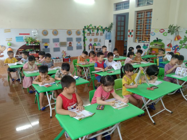 Thái Bình: Trường mầm non Vũ Vinh chuẩn bị cho năm học mới - Ảnh 2.
