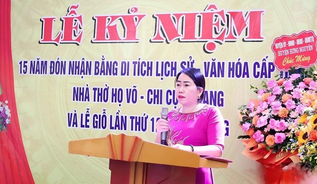 Nghệ An: Kỷ niệm 15 năm Nhà thờ họ Võ chi cụ Tú Lang được xếp hạng Di tích Lịch sử cấp tỉnh - Ảnh 4.