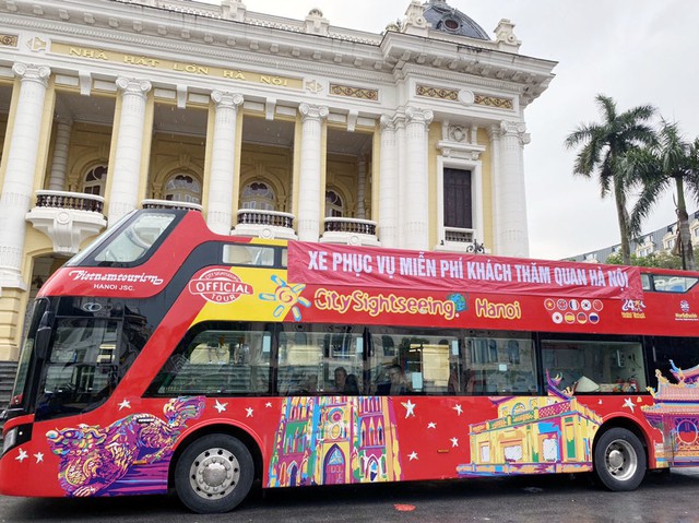 Hà Nội: Khách du lịch được miễn phí vé xe bus 2 tầng dịp 2/9 - Ảnh 1.