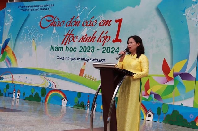 Hà Nội: Trường Tiểu học Trung Tự hân hoan chào đón các em học sinh lớp 1 năm học 2023 - 2024 - Ảnh 3.