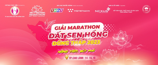 Giải Marathon Đất Sen Hồng - Đồng Tháp 2023 được diễn ra vào ngày 14 - 15/10/2023 tại TP Cao Lãnh.