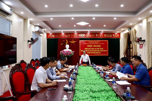 Huyện Phú Bình triển khai cuộc thi 'Tìm hiểu công tác cải cách hành chính, chuyển đổi số' năm 2023 - Ảnh 1.