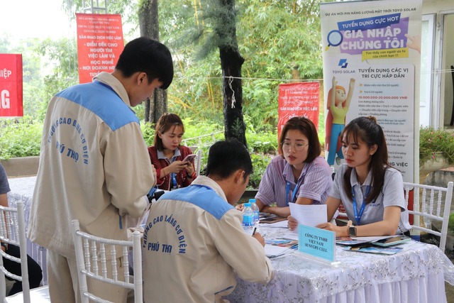 Trường Cao đẳng Cơ điện Phú Thọ tổ chức sàn giao dịch việc làm cho sinh viên - Ảnh 3.