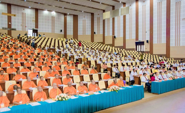 Các đại biểu tham dự Đại hội đại biểu Hội Đoàn kết sư sãi yêu nước tỉnh Trà Vinh lần thứ VIII.