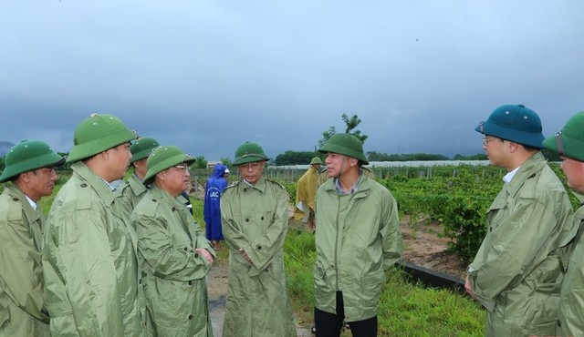 Bí thư Tỉnh uỷ Đỗ Trọng Hưng kiểm tra công tác ứng phó với mưa lớn tại huyện Như Thanh và Nông Cống - Ảnh 1.