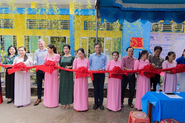Khánh thành ngôi trường mới cho 100 học sinh Trà Vinh vào đầu năm học mới - Ảnh 1.