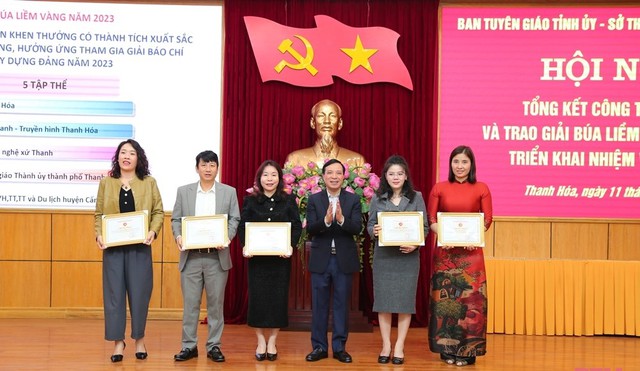 Thanh Hóa: Tổng kết công tác báo chí và trao Giải Búa liềm vàng năm 2023- Ảnh 5.
