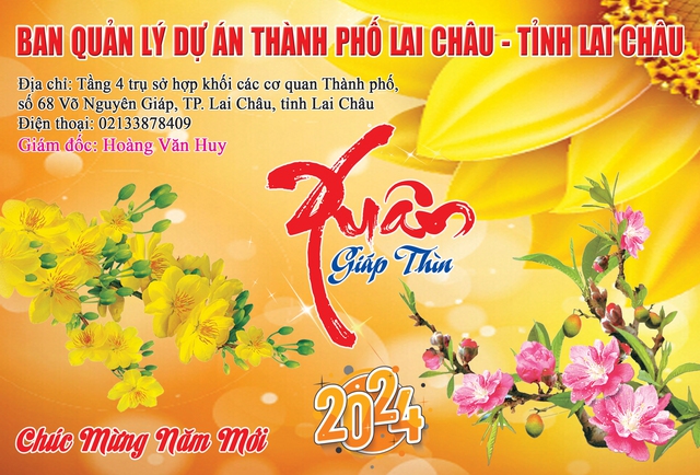 Ban quản lý dự án Thành phố Lai Châu - tỉnh Lai Châu Chúc mừng năm mới- Ảnh 1.