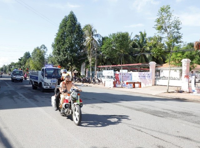 Một buổi ra quân tuần tra kiểm soát của lực lượng cảnh sát giao thông, Công an tỉnh Hậu Giang