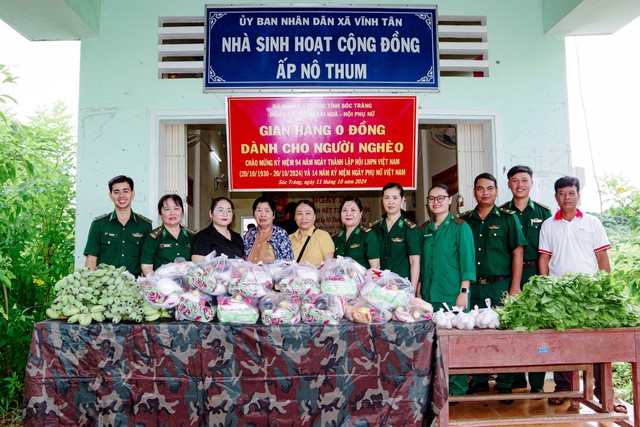 Sóc Trăng: Hội Phụ nữ Biên phòng thực hiện mô hình “Gian hàng 0 đồng dành cho người nghèo”- Ảnh 1.