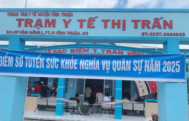 Kiên Giang: Thị trấn Vĩnh Thuận hoàn thành sơ tuyển Nghĩa vụ quân sự năm 2025- Ảnh 1.