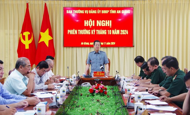 An Giang: Hội nghị Ban Thường vụ Đảng ủy BĐBP tháng 10- Ảnh 3.