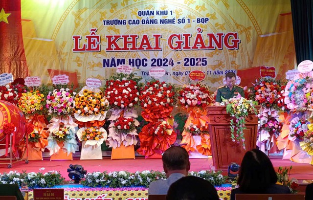 Trường Cao đẳng nghề số I Bộ Quốc phòng khai giảng năm học 2024-2025- Ảnh 2.