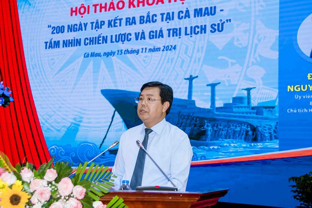 Cà Mau: Hội thảo "200 ngày tập kết ra Bắc tại Cà Mau - tầm nhìn chiến lược và giá trị lịch sử"- Ảnh 3.