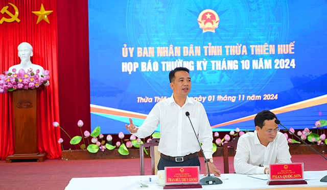 Thừa Thiên Huế: Họp báo thường kỳ tháng 10- Ảnh 1.