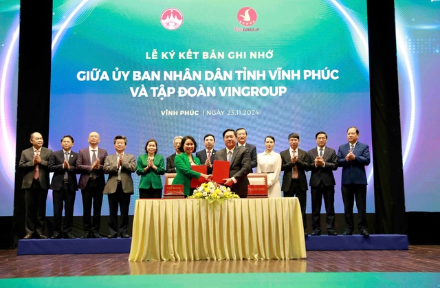 Vĩnh Phúc và Tập đoàn Vingroup ký kết thỏa thuận hợp tác toàn diện về chuyển đổi xanh- Ảnh 2.