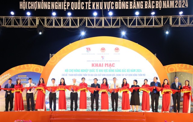 Khai mạc Hội chợ Nông nghiệp Quốc tế khu vực Đồng bằng Bắc Bộ năm 2024- Ảnh 1.