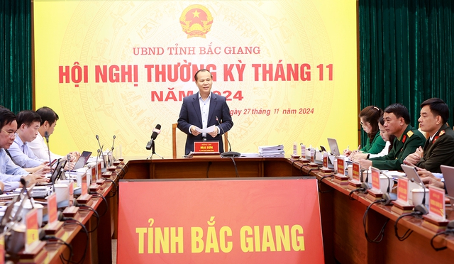 Bắc Giang: Triển khai đồng bộ các giải pháp, phấn đấu hoàn thành các chỉ tiêu KT-XH cao nhất năm 2024- Ảnh 1.