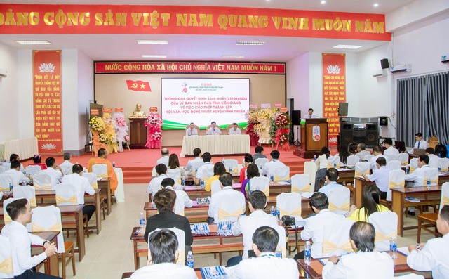 Kiên Giang: Hội Văn học nghệ thuật huyện Vĩnh Thuận Đại hội lần thứ I, nhiệm kỳ 2024-2029- Ảnh 1.