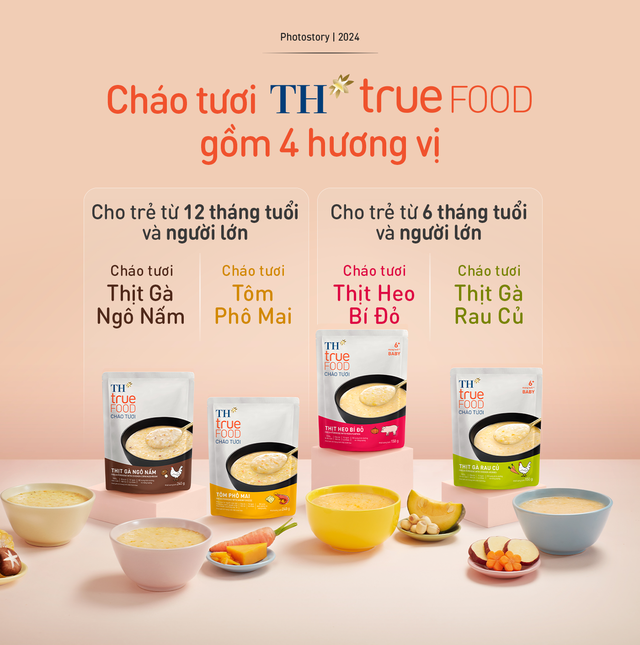 Cháo tươi TH true FOOD: Hợp khẩu vị trẻ em, ngon như mẹ tự nấu tại nhà- Ảnh 1.