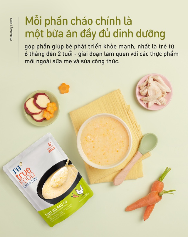 Cháo tươi TH true FOOD: Hợp khẩu vị trẻ em, ngon như mẹ tự nấu tại nhà- Ảnh 2.