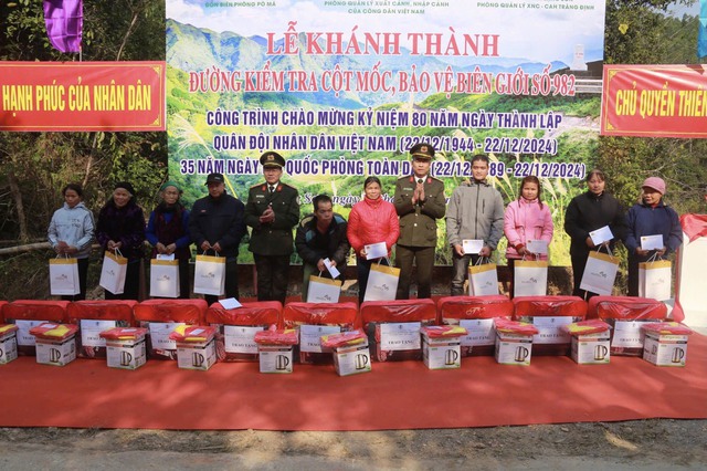 Khánh thành đường kiểm tra cột mốc bảo vệ biên giới số 982 huyện Tràng Định- Ảnh 2.