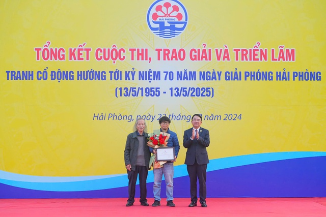 Hải Phòng: Gần 270 tác phẩm tham gia Cuộc thi sáng tác Tranh cổ động hướng tới Kỷ niệm 70 năm Ngày Giải phóng Hải Phòng- Ảnh 2.