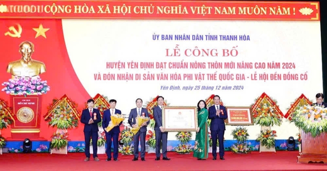 Thanh Hóa: Công bố Quyết định huyện Yên Định đạt chuẩn NTM nâng cao năm 2024- Ảnh 2.