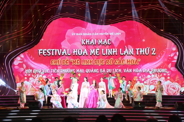 Rực rỡ hương sắc Festival hoa Mê Linh - lễ hội hoa lớn nhất miền Bắc- Ảnh 2.