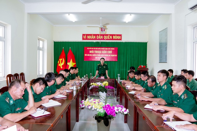 BĐBP tỉnh Sóc Trăng: Đối thoại dân chủ với cán bộ, chiến sĩ các đơn vị cơ sở- Ảnh 3.