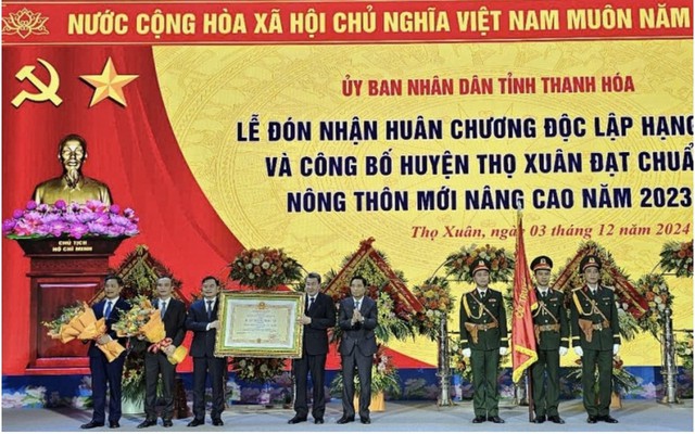 Thọ Xuân - huyện đầu tiên ở Thanh Hóa đạt chuẩn nông thôn mới nâng cao- Ảnh 2.