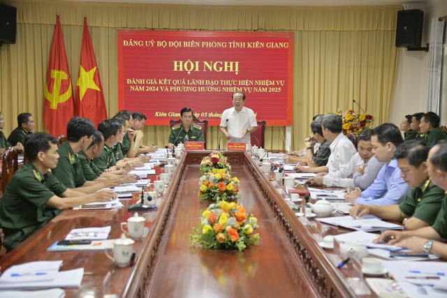 Đảng ủy BĐBP tỉnh Kiên Giang: Đánh giá kết quả Biên phòng năm 2024, triển khai nhiệm vụ năm 2025- Ảnh 1.