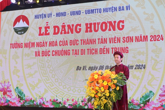 Ba Vì dâng hương tưởng nhớ Ngày hoá của Đức Thánh Tản Viên Sơn- Ảnh 2.