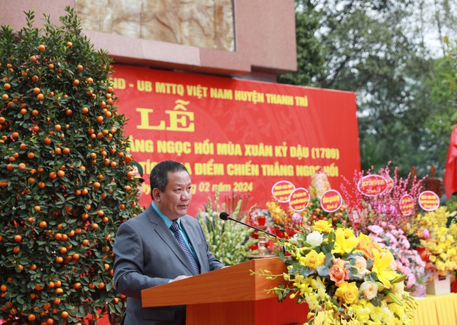 Huyện Thanh Trì: Kỷ niệm 235 năm chiến thắng Ngọc Hồi và động thổ tu bổ di tích- Ảnh 1.