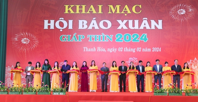 Thanh Hóa: Khai mạc Hội Báo Xuân Giáp Thìn 2024- Ảnh 1.