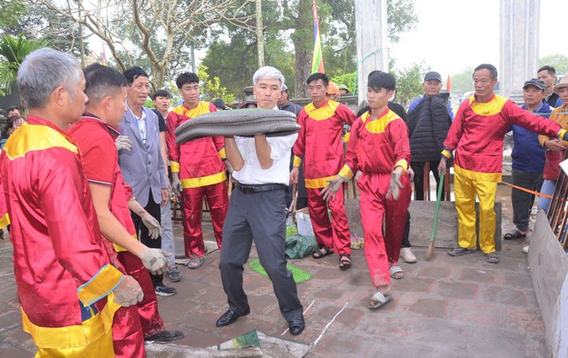 Độc đáo Hội thi pháo đất đền Trần Thái Bình 2024- Ảnh 3.